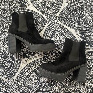 New York & Company Cassie Platform Lug Bootie